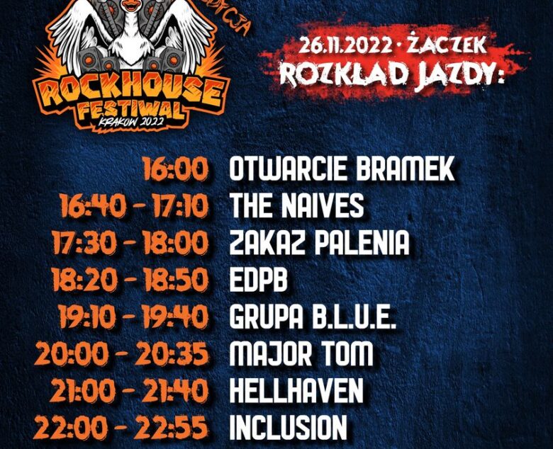 Krakowski Rockhouse Festiwal – druga edycja już w tym tygodniu
